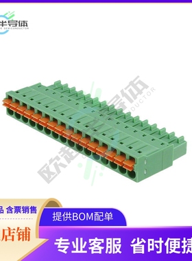 1748118【TERM BLOCK PLUG 16POS STR 3.81MM】