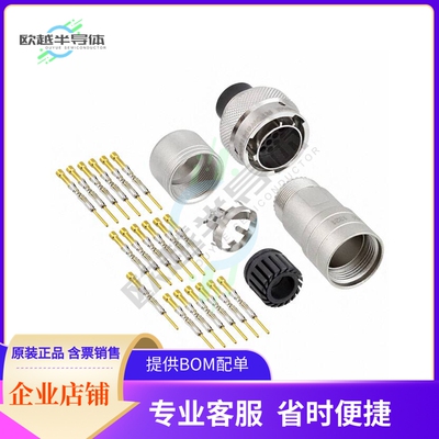 RT0W61419PNH-K【CONN PLUG MALE 19POS GOLD CRIMP】