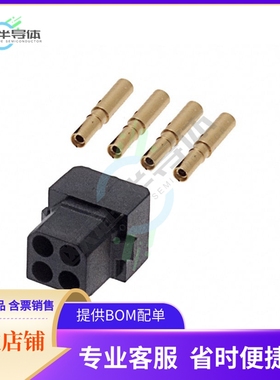 M80-8890405【CONN RCPT 4POS CRIMP 22AWG GOLD】