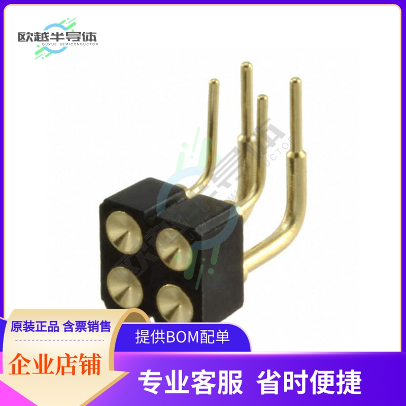 499-10-204-10-007000【CONN SPRING TARGET 4POS R/A PCB】