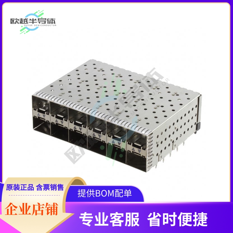 2007562-6【CONN SFP+ RCP W/CAGE 2X6 240P RA】