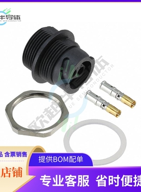 17-400133【CONN RCPT FMALE 2POS GOLD CRIMP】