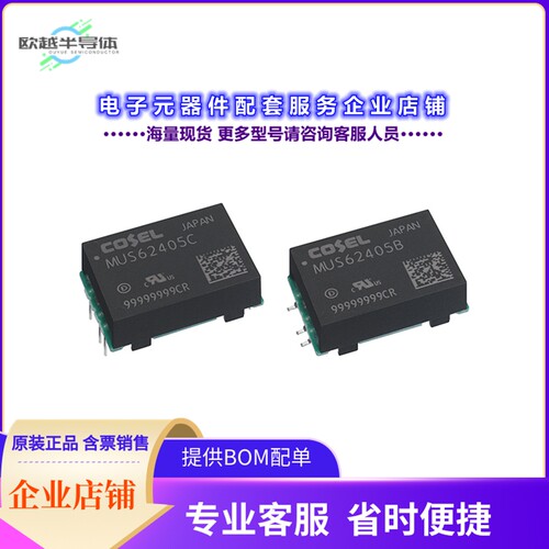 MUS64815B[电源模块ISOLATED DC/DC CONVERTERS,6W 15V]