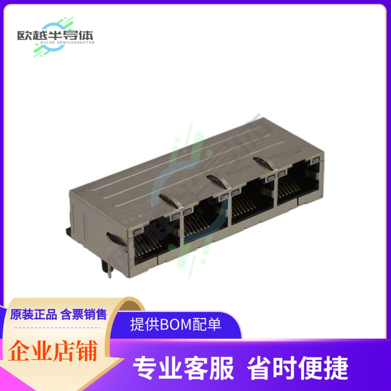 08B0-1X4T-36-F【CONN JACK 4PORT 100 BASE-T PCB】
