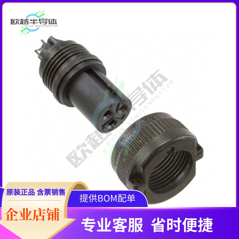 JL04V-6A10SL-3SE-R【CONN PLUG FMALE 3P SOLDER CUP】
