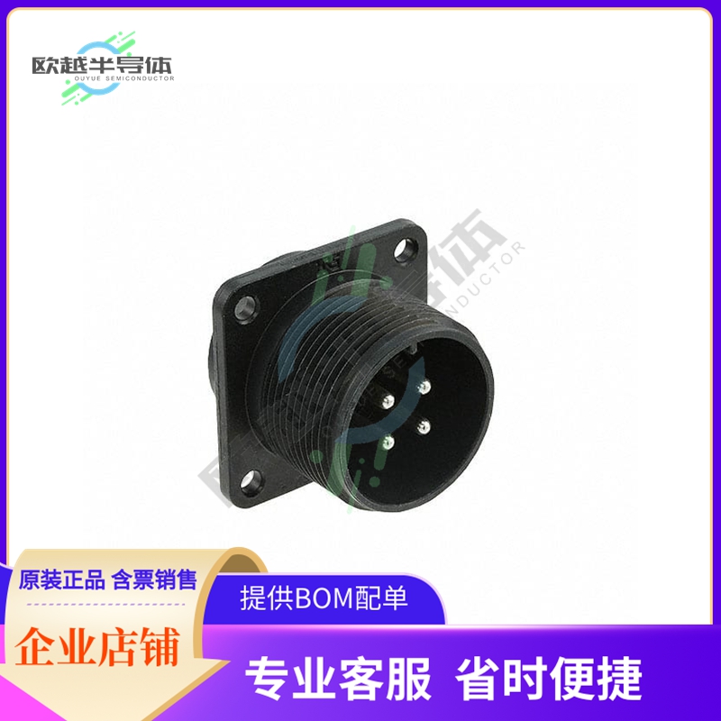 H/MS3102A18-10P(73)【CONN RCPT MALE 4P SILV SLDR CUP】