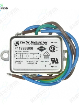 F1199BB06[滤波器LINE FILTER 250VAC 6A CHASS MNT]