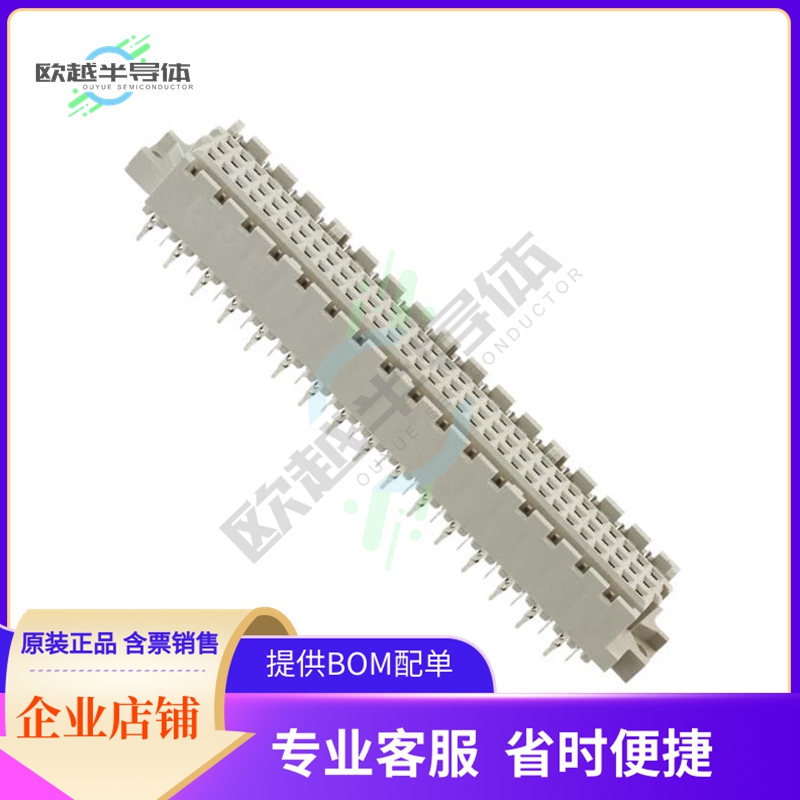 650992-5【CONN DIN RCPT 128POS PCB GOLD】