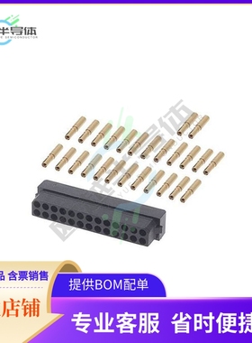 M80-6132645【CONN RCPT 26POS CRIMP 22AWG GOLD】