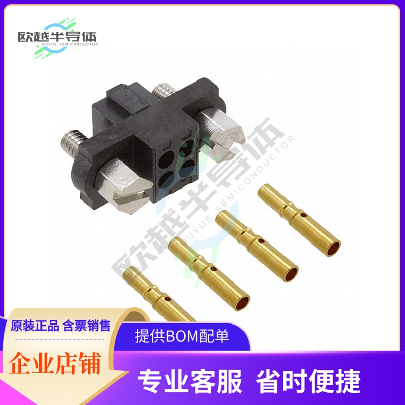 M80-4610405【CONN RCPT 4P CRIMP 24-28AWG GOLD】