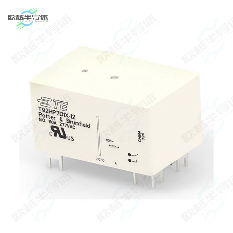 T92HP7D1X-12[继电器RELAY GEN PURPOSE DPST 50A 12V]