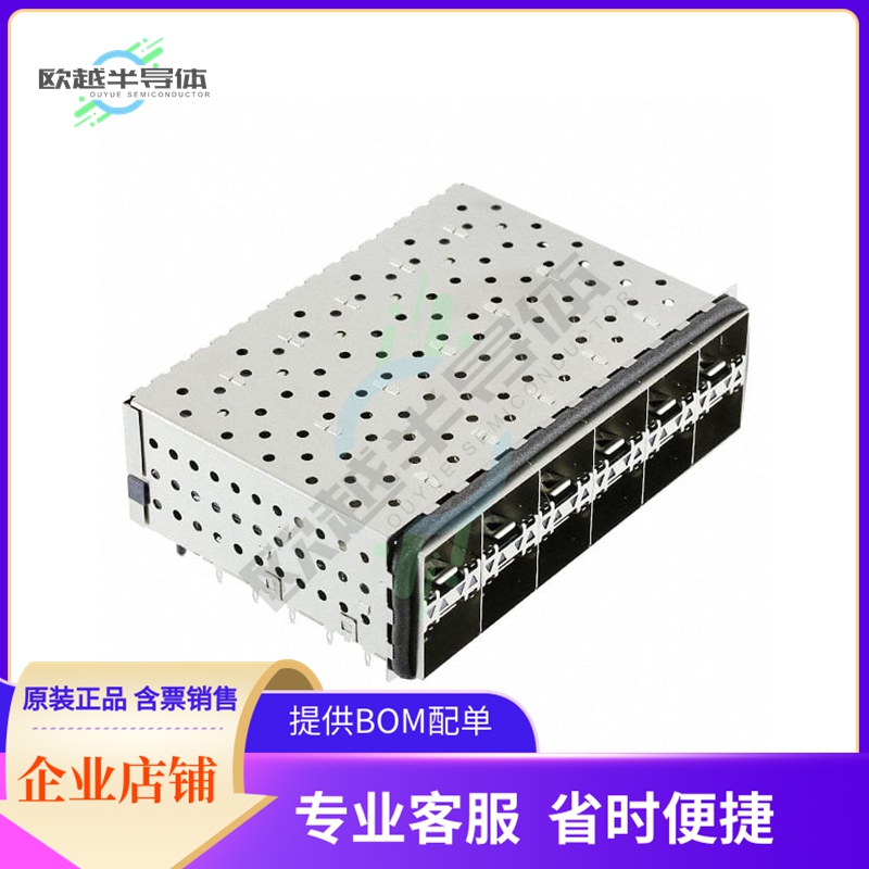 2007567-5【CONN SFP+ RCP W/CAGE 2X6 240P RA】