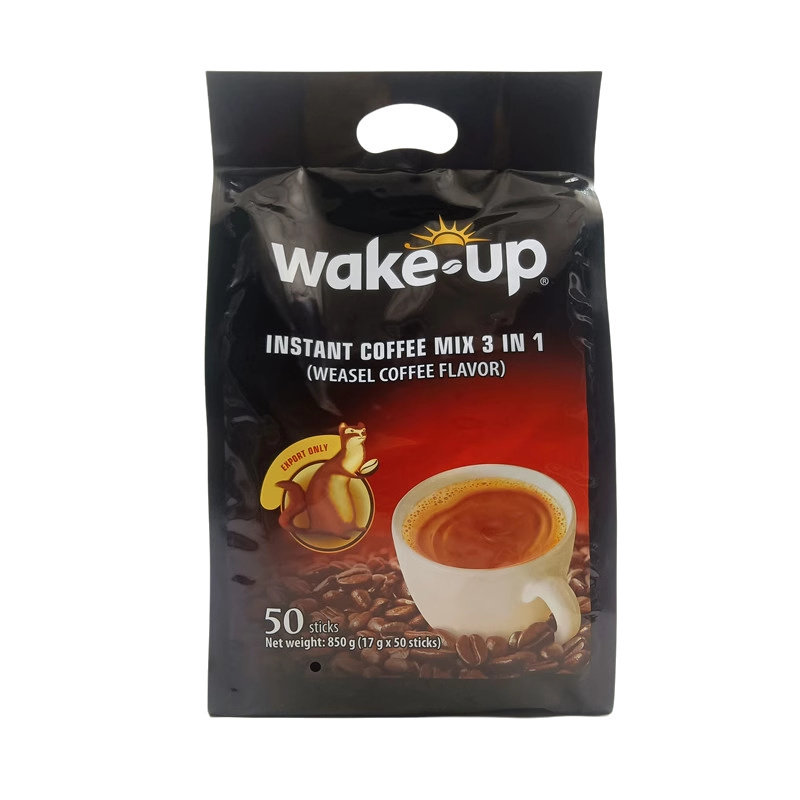 越南原装进口猫屎咖啡味三合一速溶咖啡粉wake威拿850g袋装50条装
