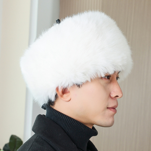 皇帝帽加厚地主帽乾隆帽子贝勒爷仿狐狸毛帽满族皮草王爷帽蒙古帽