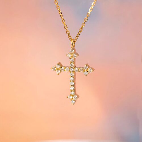 韩国LovisDames满钻十字架项链