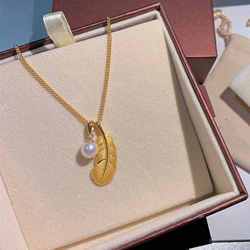 18K金丘比特之羽项链女