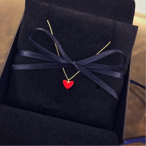 日本小红心项链圣诞礼物新年