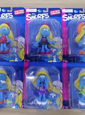 The Smurfs电影蓝精灵周边手办模型蓝妹妹人偶动漫周边摆件