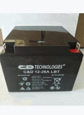 西恩迪蓄电池C&D 12-26A LBT12V26AH 免维护 直流屏 电源