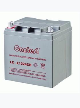 蓄电池LC-X1224CH免维护12V24AH消防主机UPS储能电源直流屏