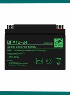力荐BFS12-24 纯铅隔板电瓶 发电厂直流屏不间断电
