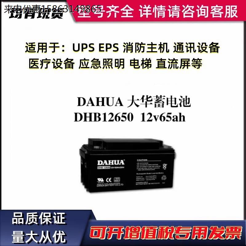 DAHUA大华蓄电池DHB12650