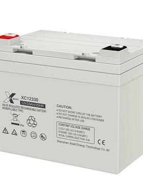 蓄电池XC12330 耐腐蚀无污染型匠心电瓶 UPS控制柜后备应急电
