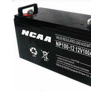 NCAA蓄电池NP100-12铅酸免维护电池12V100AH直流屏EPS/UPS蓄电池