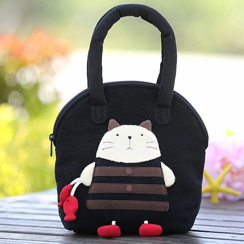 kine卡通手提包纯棉休闲