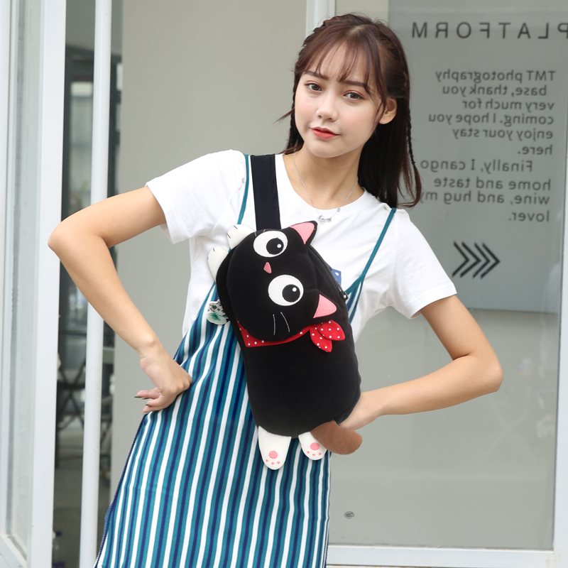 Kine猫胸包小背包个性休闲女可爱