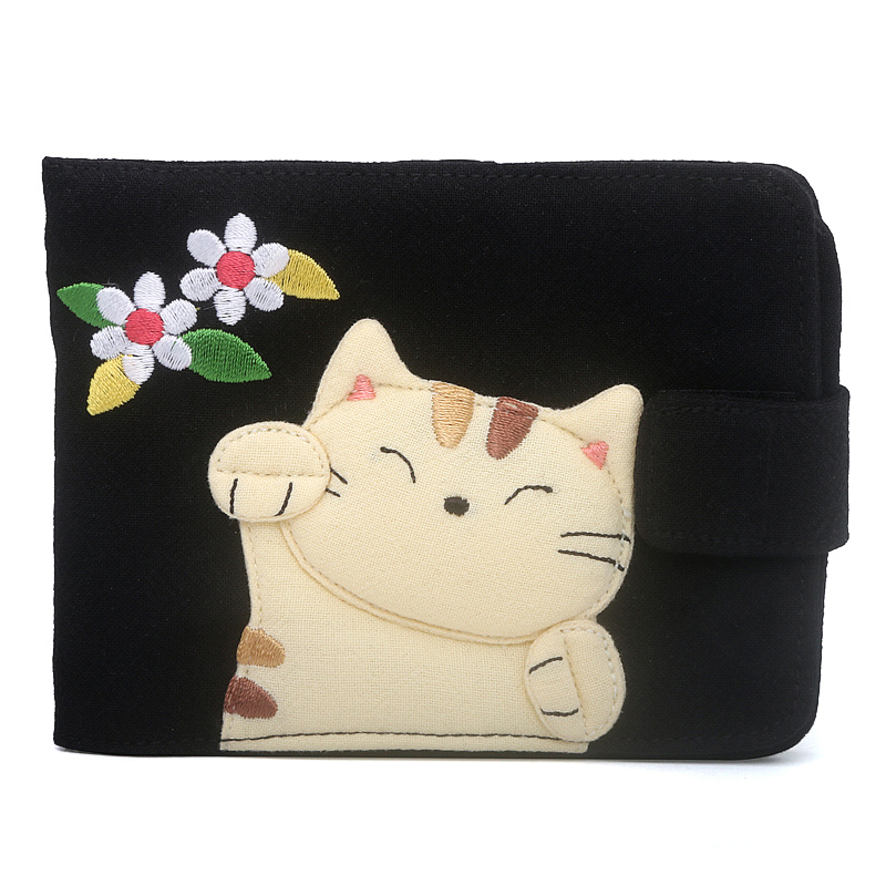 Kine貓卡包駕駛證件收納包棉布女