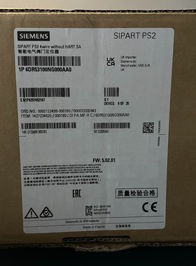 西门子 iemens 阀门定位器 6DR5310 全新