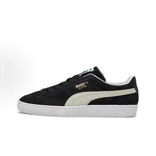 PUMA Suede Classic XXI 烫金logo  板鞋 男女同款 黑白374915-01