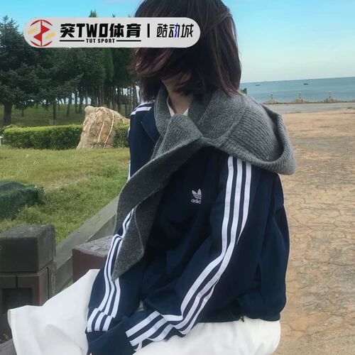 阿迪达斯adidas三叶草ADICOLOR男女同款运动复古IP0418外套II5763
