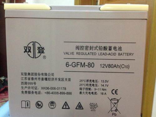 双登铅酸免维护蓄电池
