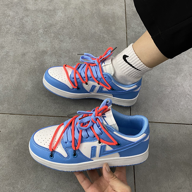 联名网红板鞋ins鞋子男女情侣潮流百搭北卡蓝学生休闲跑步运动鞋