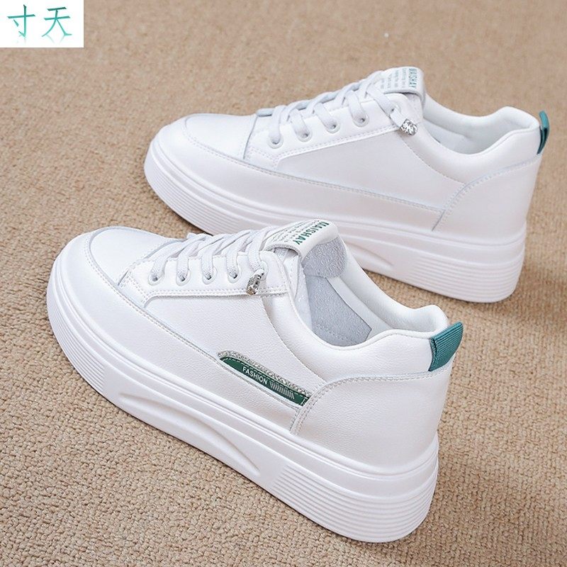 百搭内增高小白鞋女2025新款春夏爆款休闲板鞋女松糕厚底百搭运动,女鞋,深口单鞋,淘宝优惠券,粉丝福利购,淘宝优惠卷