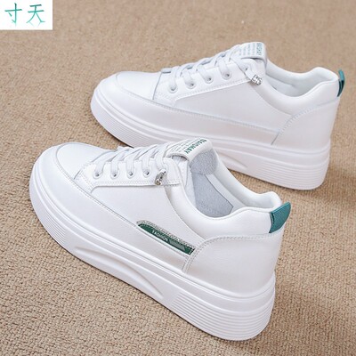 百搭内增高小白鞋女2025