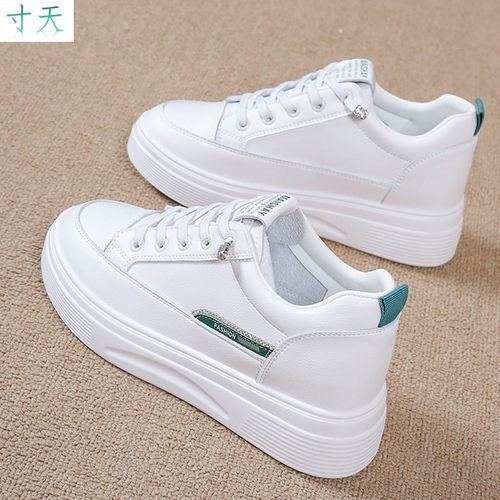 百搭内增高小白鞋女2025
