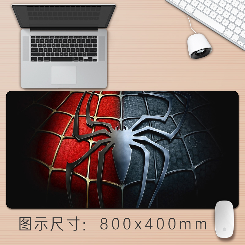 芒客 漫威超大号鼠标垫钢铁蜘蛛侠 美国队长复联长款电脑桌垫定制