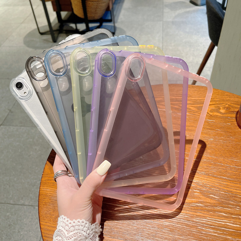 适用于ipadmini6保护套air7/6/5小胖妞10代透明mini7硅胶2024款ipadpro11寸气囊防摔苹果12.9糖果色10.2保护