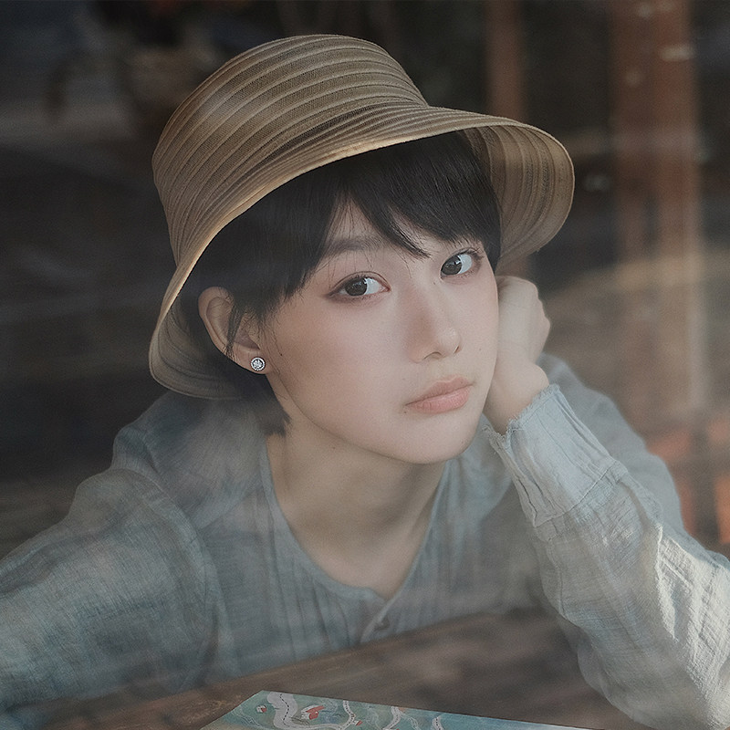 盆帽日本古董pp辫浪漫不对称