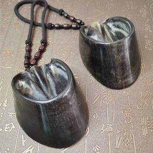 天然整个黑驴蹄子壳文玩挂件手把件小摆件素驴蹄子壳盘完平安挂件