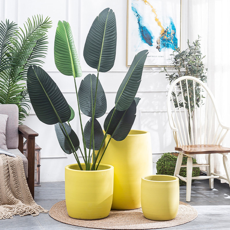 大花瓶摆件客厅落地插花北欧装饰家居创意简约绿植陶瓷花器花盆缸
