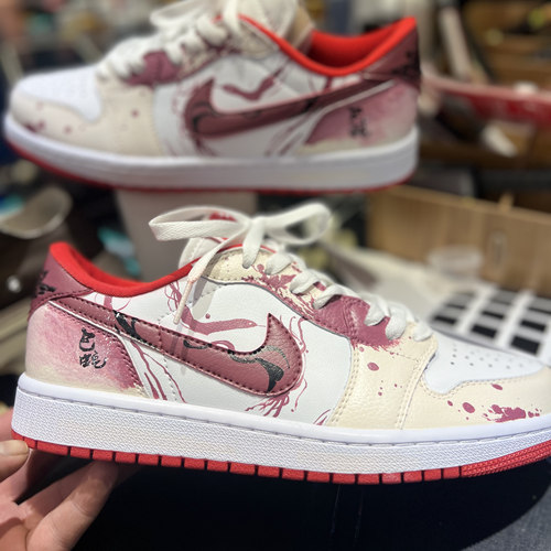 Candy AJ1 AF1 Dunk 空军球鞋定制改色涂鸦手绘喷绘彩绘DIY