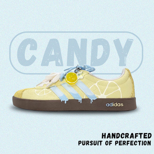潮流定制款 Adidas 男女鞋 板鞋 neoVL柠檬冰茶奶黄低帮百搭休闲时尚
