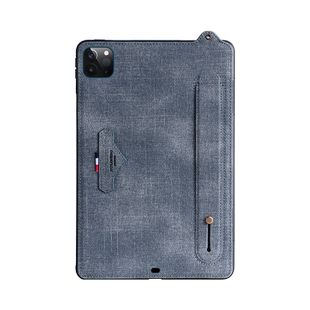 适用于iPadpro2025新款保护套ipadair11手持式平板保护壳Air7(M3)苹果iPad11代(A16)腕带支架后盖壳商务皮套