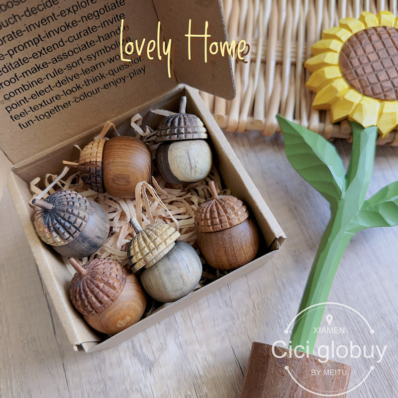 papoosetoys橡果乳牙盒