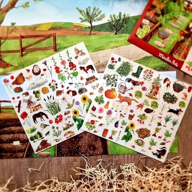 moulinroty贴纸diy农场贴纸