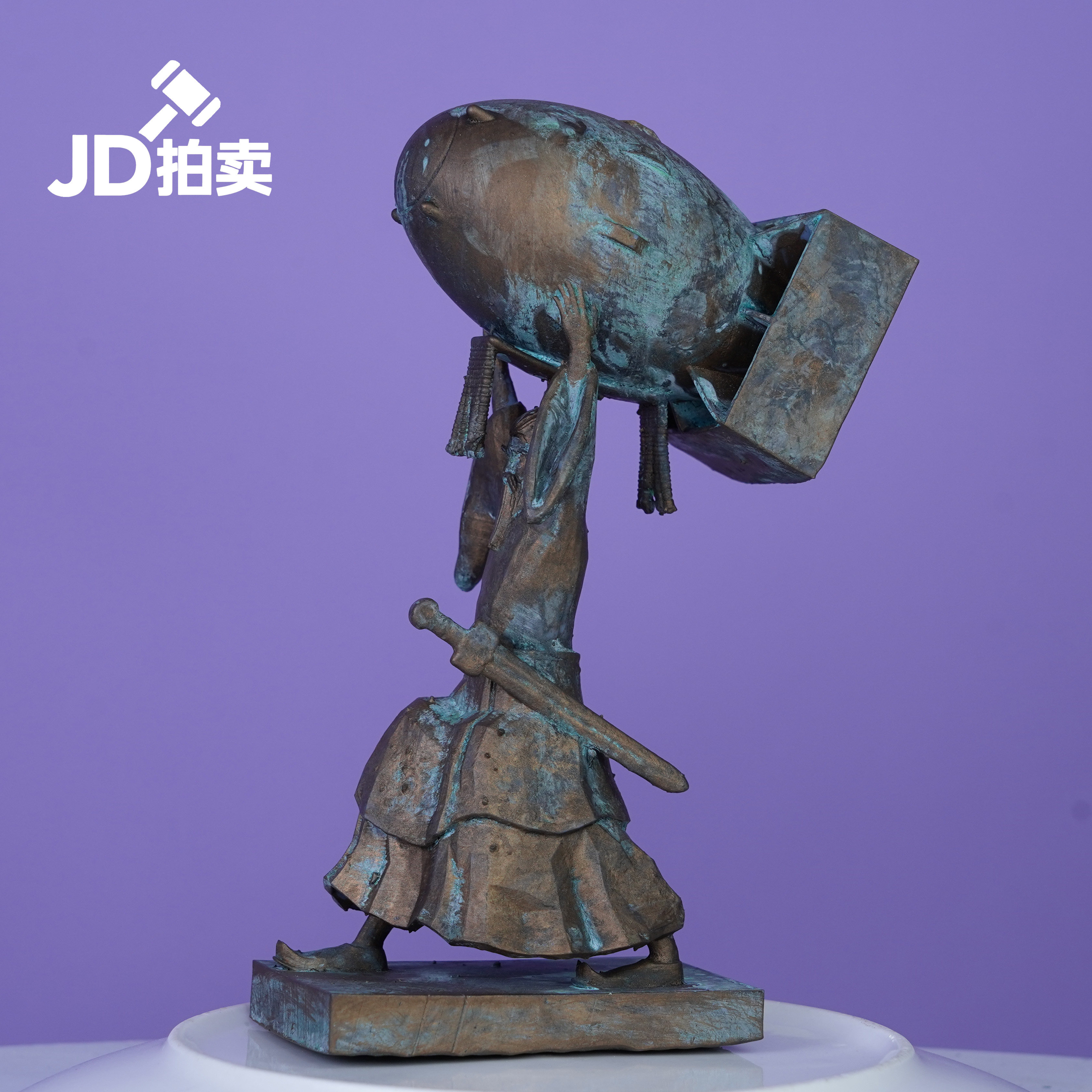 秦朝《秦始皇核威慑》潮玩青铜手办公仔搞笑模型摆件国潮